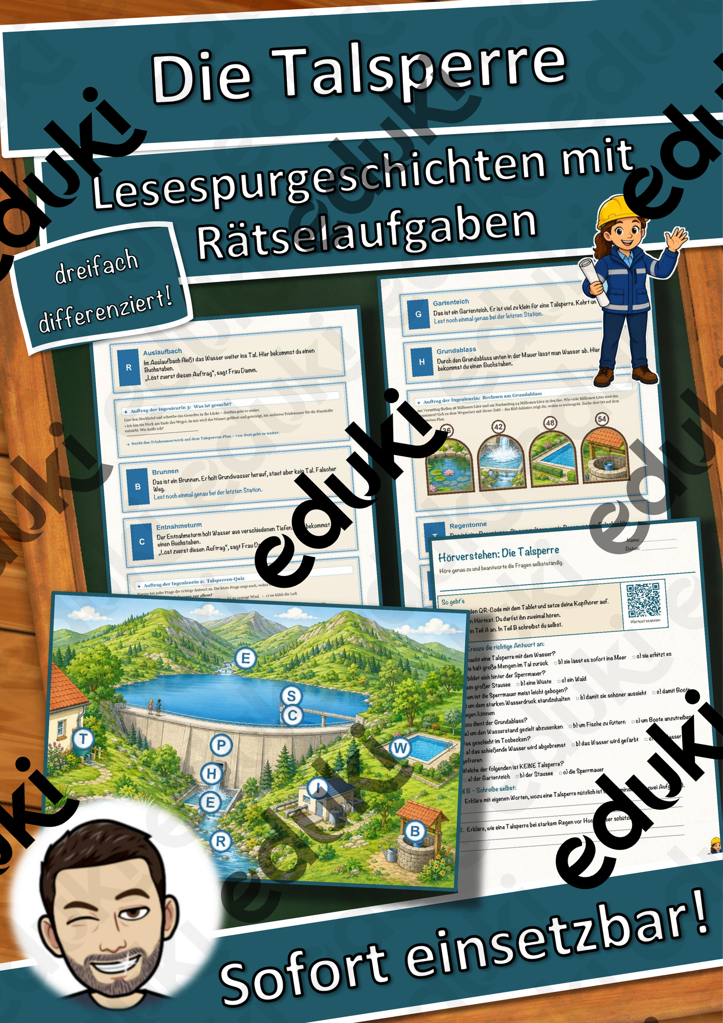 Die Talsperre – Lesespurgeschichte mit Rätselaufgaben (Klasse 8)