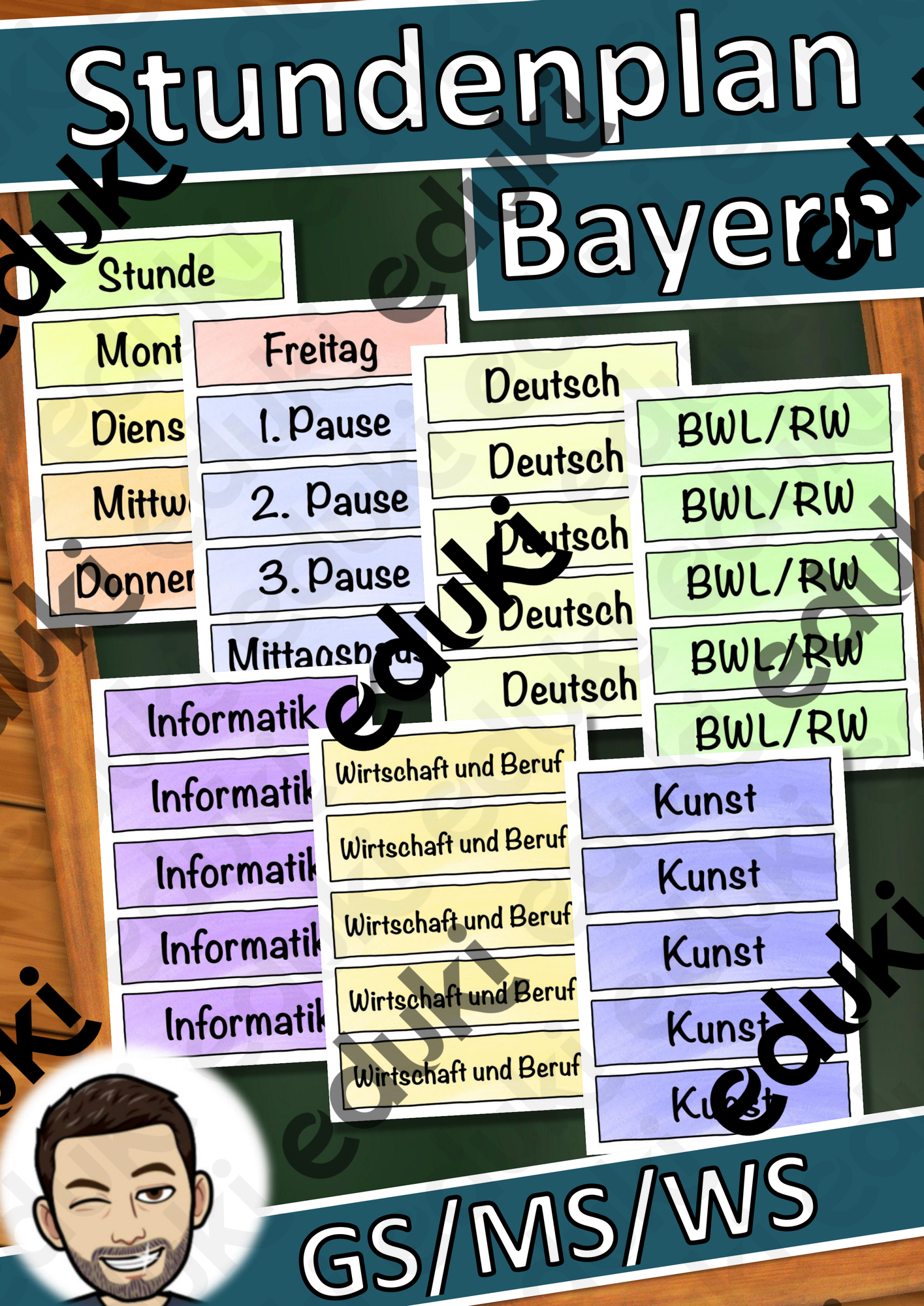 Stundenplan Bayern (Grundschule, Mittelschule, Realschule) - Stundentransparenz