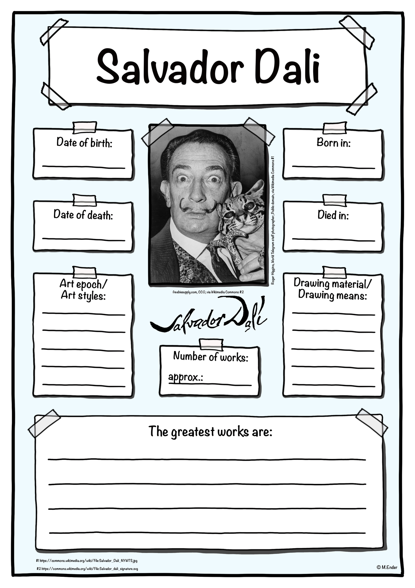 Artist profile Salvador Dali - English