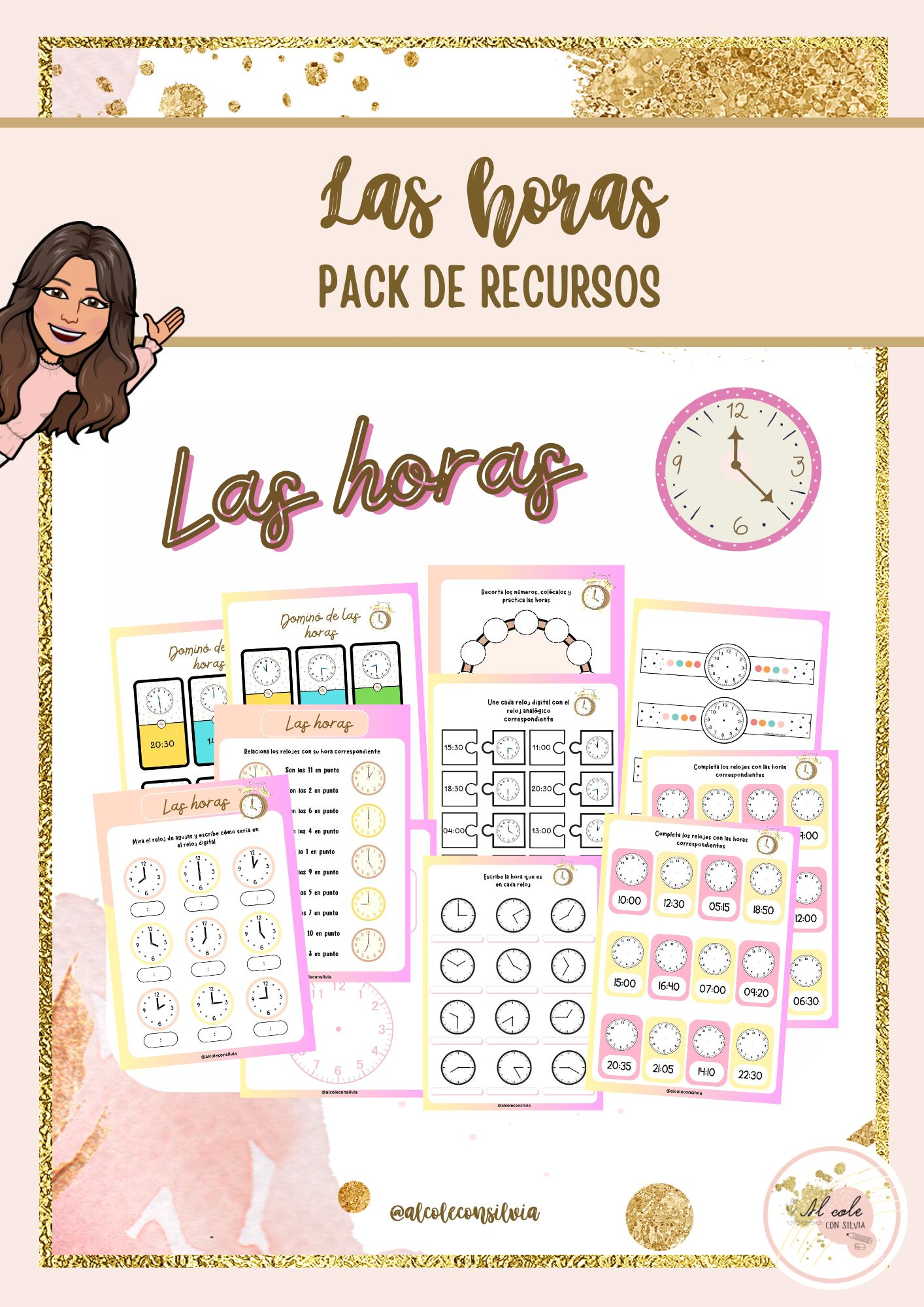 Primaria Pdf Reloj En Ingles Ejercicios Ejercicios Relojes