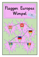 Flaggen Europas: Wimpel – Unterrichtsmaterial im Fach Erdkunde