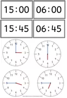 Magnet-Tafel-Uhr Analog/Digital, Rechnen mit Zeit, Mathematik, Lehrmittel - Grundschule, Schule