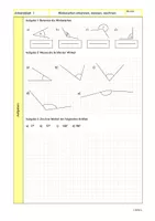 Arbeitsblatt - Winkel erkennen, messen und zeichnen – Unterrichtsmaterial  im Fach Mathematik