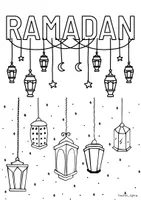 Ausmalbilder Fensterbilder Ramadan Islam Dekoration