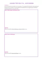 Introducing Adverbs: Worksheet + Matching Activity (More! 2 Unit 13 ...