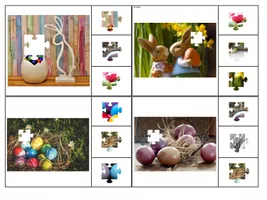 Cartes à pince puzzle de pâques - Ressource pédagogique pour ton cours de  Matériel interdisciplinaire