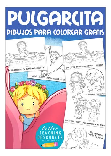 Pulgarcita - dibujos para colorear Español para la primaria FREEBIE /  gratis! - material didáctico de las asignaturas Educación Artística / Artes  & Lengua y literatura