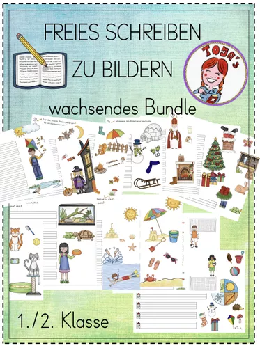 Freies Schreiben Zu Bildern Wachsendes Bundle Unterrichtsmaterial In Den Fächern Deutsch