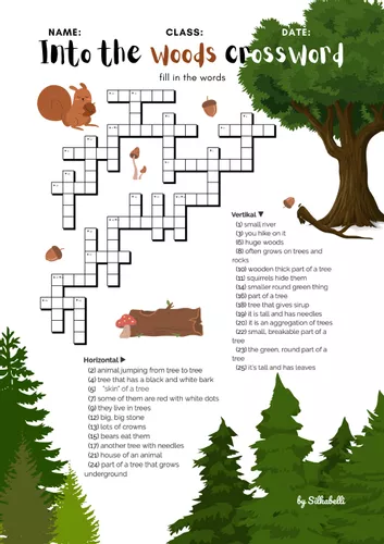 Into the woods crossword word search Unterrichtsmaterial im Fach