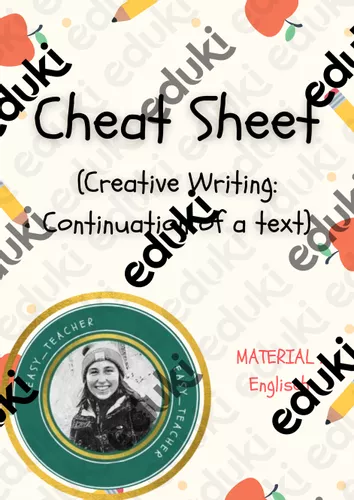 creative writing cheat sheet pdf
