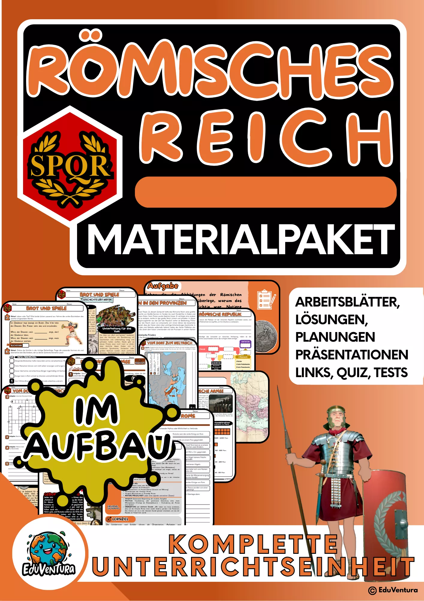 Bild in der Beschreibung des Unterrichtsmaterials Römer und Germanen von EduVentura #1
