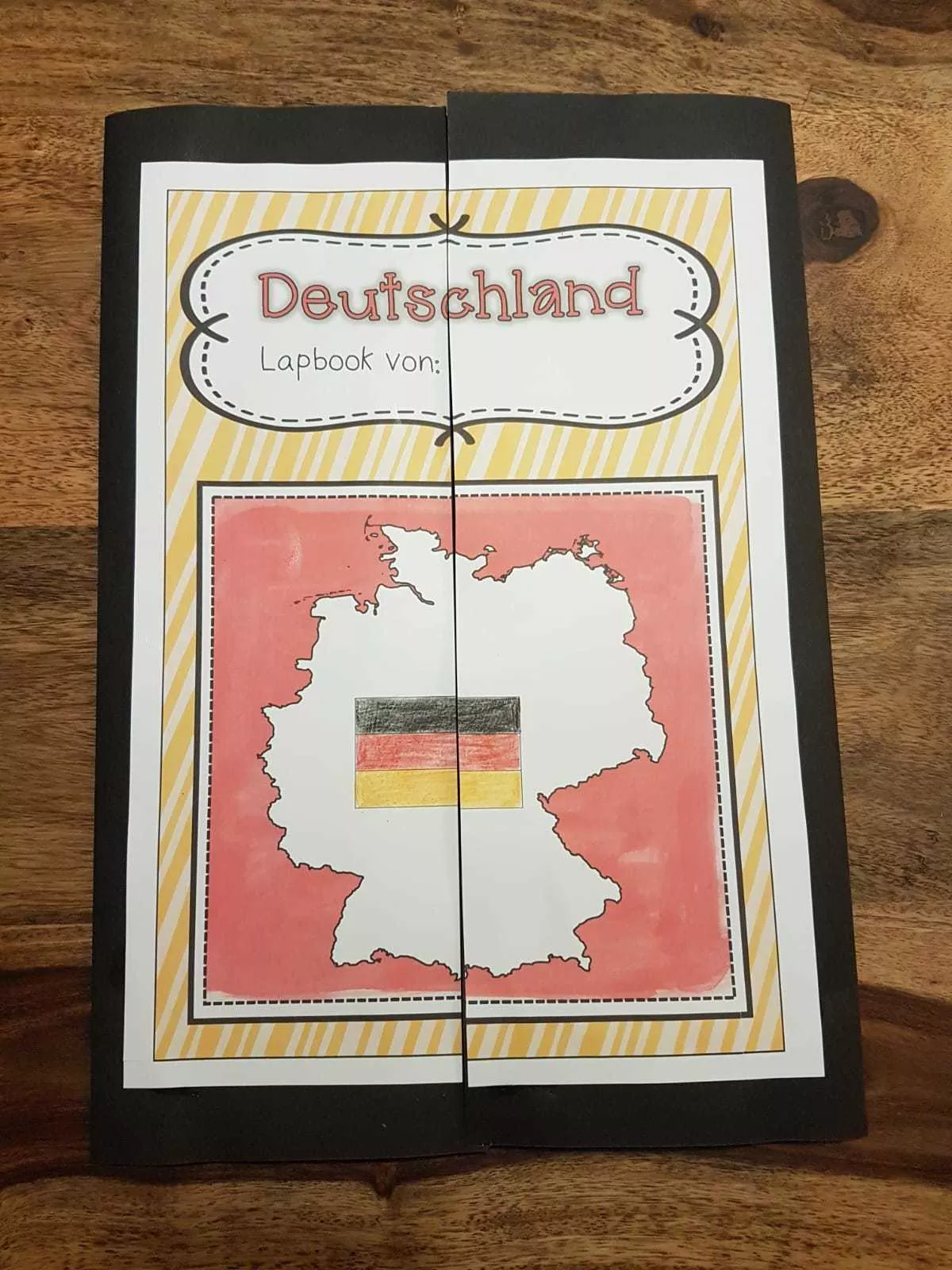 Bild in der Beschreibung des Unterrichtsmaterials Lapbook Länder (verwendbar für ALLE Länder) von Unterrichtmitspass #1