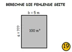 Bild in der Beschreibung des Unterrichtsmaterials Spiel: Flächenberechnung von Rechtecken und Quadraten von Lernenlernen #1