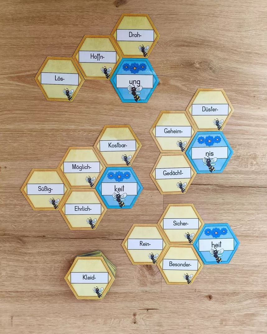 Bild in der Beschreibung des Unterrichtsmaterials Wachsendes Materialpaket - Bienenwaben von Buntspecht #1
