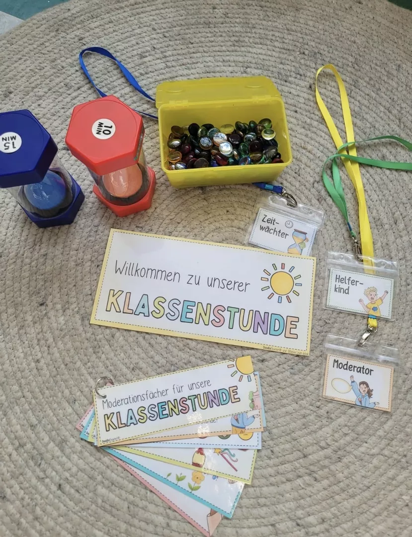 Bild in der Beschreibung des Unterrichtsmaterials Klassenstunde / Abschlusskreis PAKET Kl. 1 /2 – Mini-Klassenrat & Morgenkreis von Doodleteacher #3
