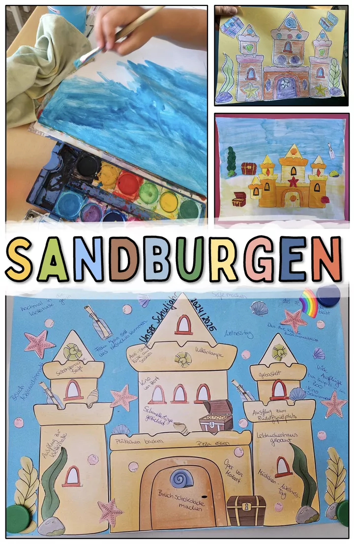 Bild in der Beschreibung des Unterrichtsmaterials Sandburg Bastelidee Sommer Grundschule von Doodleteacher #2
