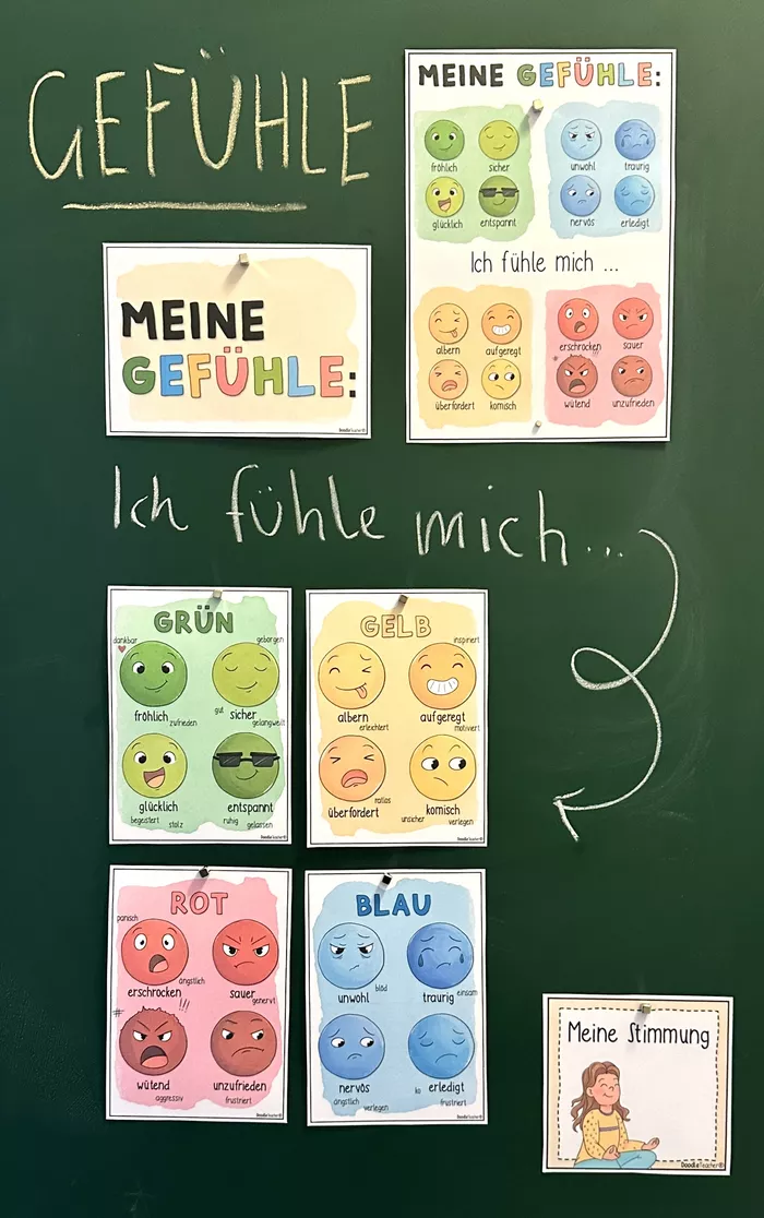 Bild in der Beschreibung des Unterrichtsmaterials Gefühle / Emotionen 😁☹️🥰 - wachsendes Materialpaket von Doodleteacher #1