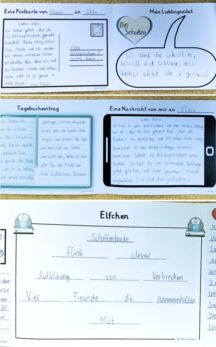 Bild in der Beschreibung des Unterrichtsmaterials Leserolle zur Buchpräsentation - Deutsch Grundschule von Helles Köpfchen #2