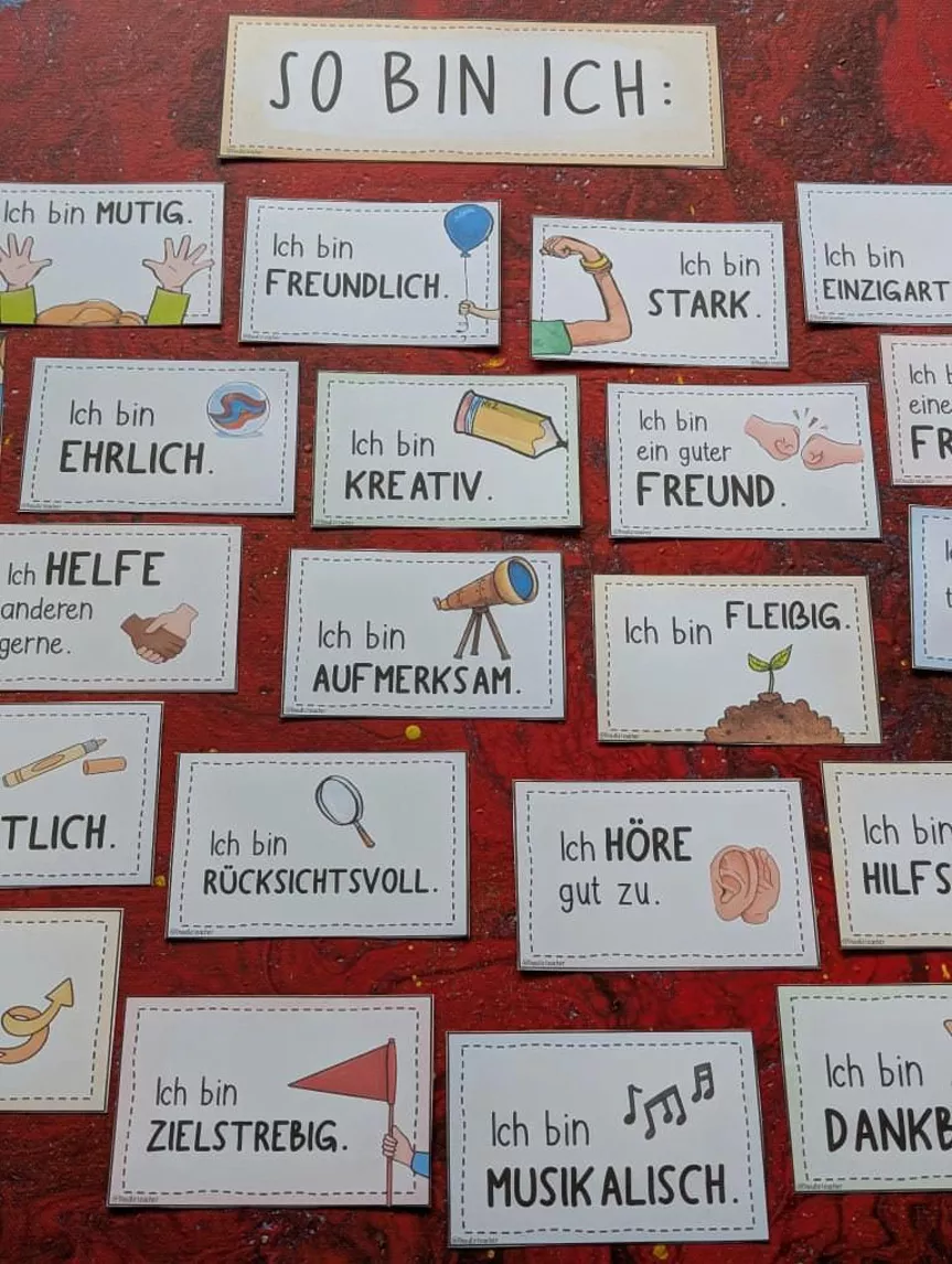 Bild in der Beschreibung des Unterrichtsmaterials 45 Positive Affirmationen fürs Klassenzimmer / Mutmacher von Doodleteacher #6