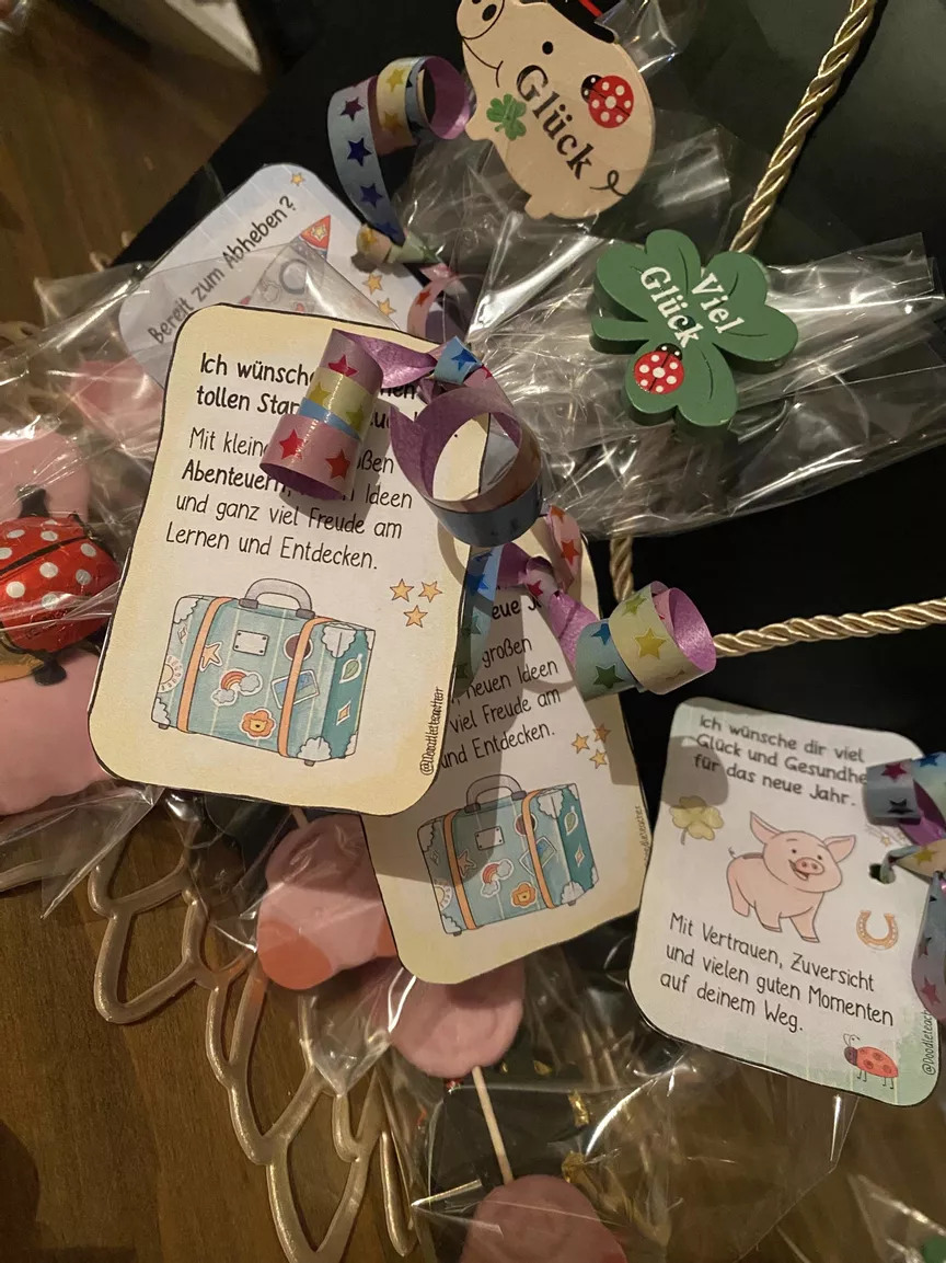 Bild in der Beschreibung des Unterrichtsmaterials Neujahrsgrüße - Gruß- und Geschenkkarten zu Neujahr von Doodleteacher #3
