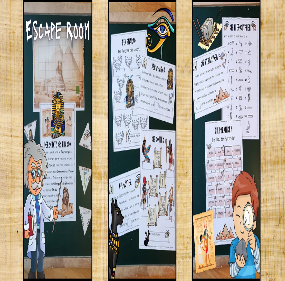 Bild in der Beschreibung des Unterrichtsmaterials Escape Room ALTES ÄGYPTEN / Der Schatz des Pharao von Schule2go #1