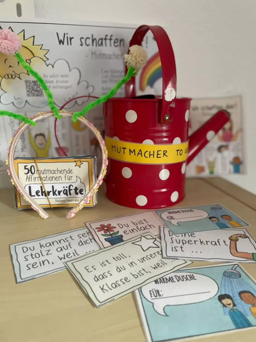 Bild in der Beschreibung des Unterrichtsmaterials FREEBIE: 50+ mutmachende Affirmationen für Lehrkräfte / Lehrer*innen Mutmacher von Doodleteacher #2