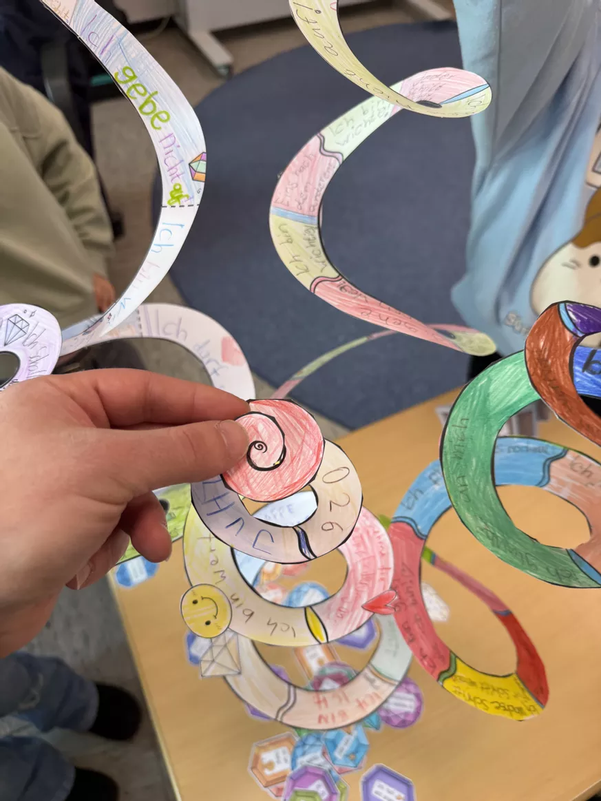 Bild in der Beschreibung des Unterrichtsmaterials Mutmacher Spirale / Luftschlange zum Mutmachen Selbststärkung Mut von Doodleteacher #2