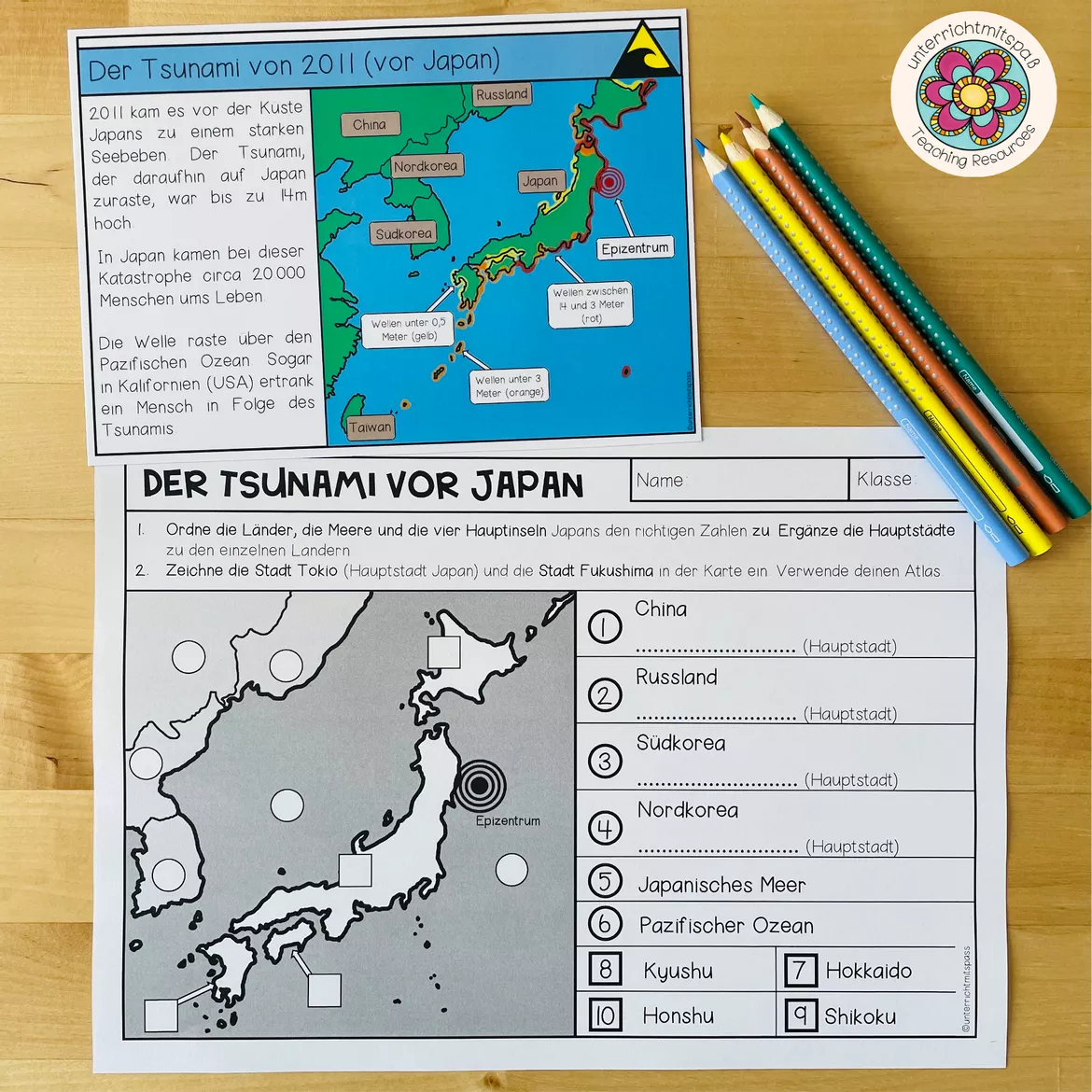 Bild in der Beschreibung des Unterrichtsmaterials TSUNAMIS - Materialpaket von Unterrichtmitspass #1