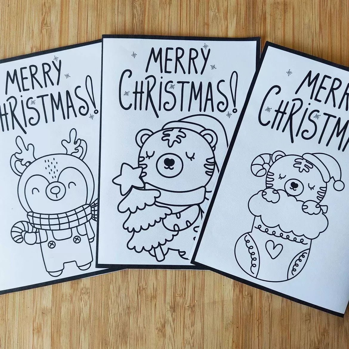 Bild in der Beschreibung des Unterrichtsmaterials Pinta y Decora tus postales de Navidad von Learn and Play #1
