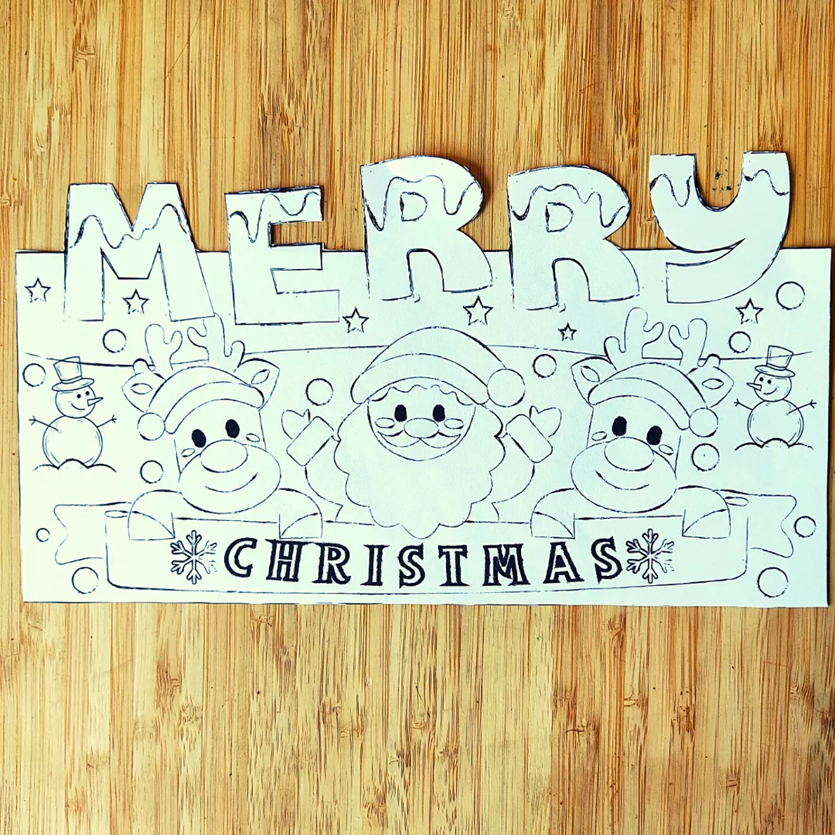 Bild in der Beschreibung des Unterrichtsmaterials Postal Pop-up de navidad para colorear von Learn and Play #2