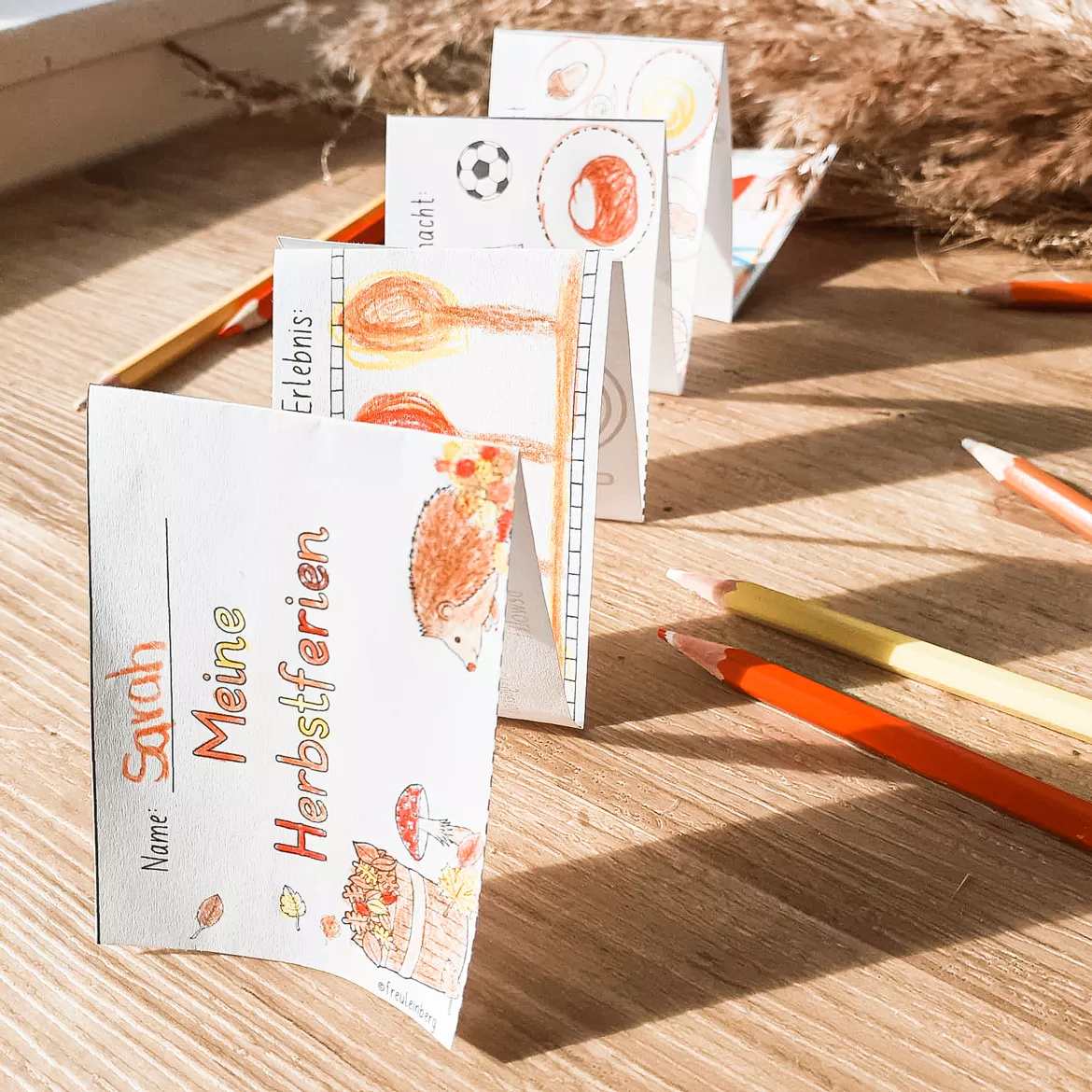 Bild in der Beschreibung des Unterrichtsmaterials Leporello Herbstferien von FreuleinBerg #2