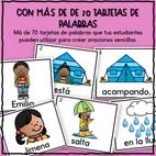 Bild in der Beschreibung des Unterrichtsmaterials ORACIONES SENCILLAS | ESCRITURA DE ORACIONES von Escritores Brillantes #3