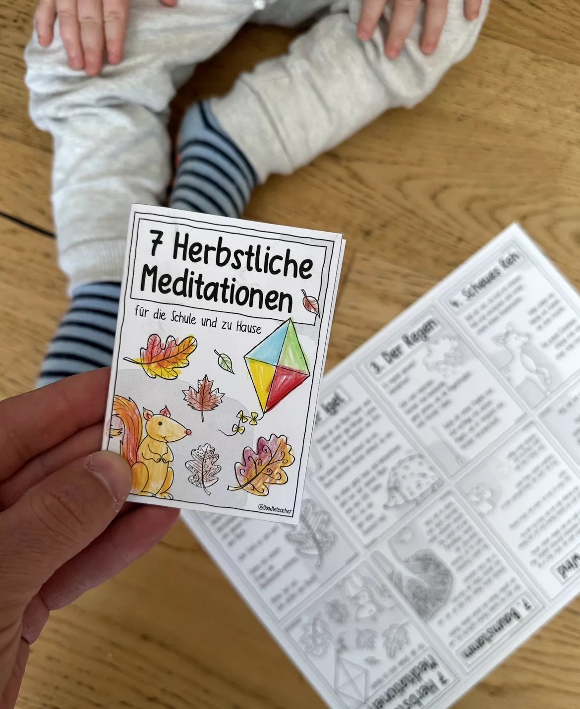 Bild in der Beschreibung des Unterrichtsmaterials 7 herbstliche Meditationen / Herbst - Minibuch + A4 Seiten von Doodleteacher #1