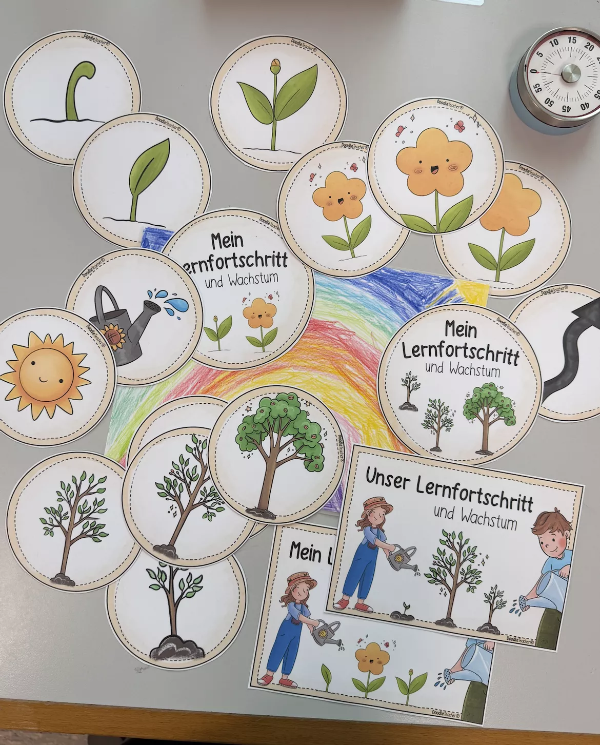 Bild in der Beschreibung des Unterrichtsmaterials WACHSTUM begleiten & visualisieren - 🏫🌱 PAKET / Wachstumsdenken von Doodleteacher #1