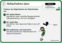 Bild in der Beschreibung des Unterrichtsmaterials Fußball - Jonglage an Stationen üben von Lernenlernen #3