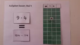 Bild in der Beschreibung des Unterrichtsmaterials Malaufgaben aus Kernaufgaben "bauen", Reihen 3 und 4 von Mathekiste #4