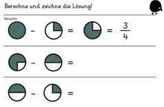 Bild in der Beschreibung des Unterrichtsmaterials Material-Bundle: Brüche und Bruchrechnung (5 Materialien, 140 Seiten) von abc shop #2