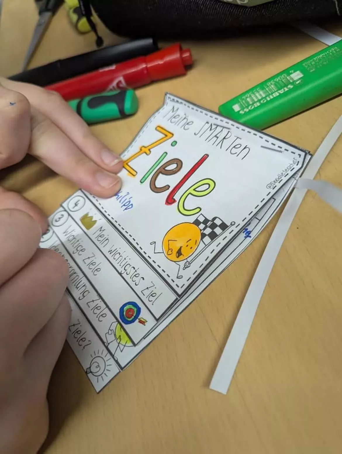 Bild in der Beschreibung des Unterrichtsmaterials 🎯 SMARTe ZIELE setzen - Lernmaterial Paket Zielsetzung + Neujahr von Doodleteacher #1