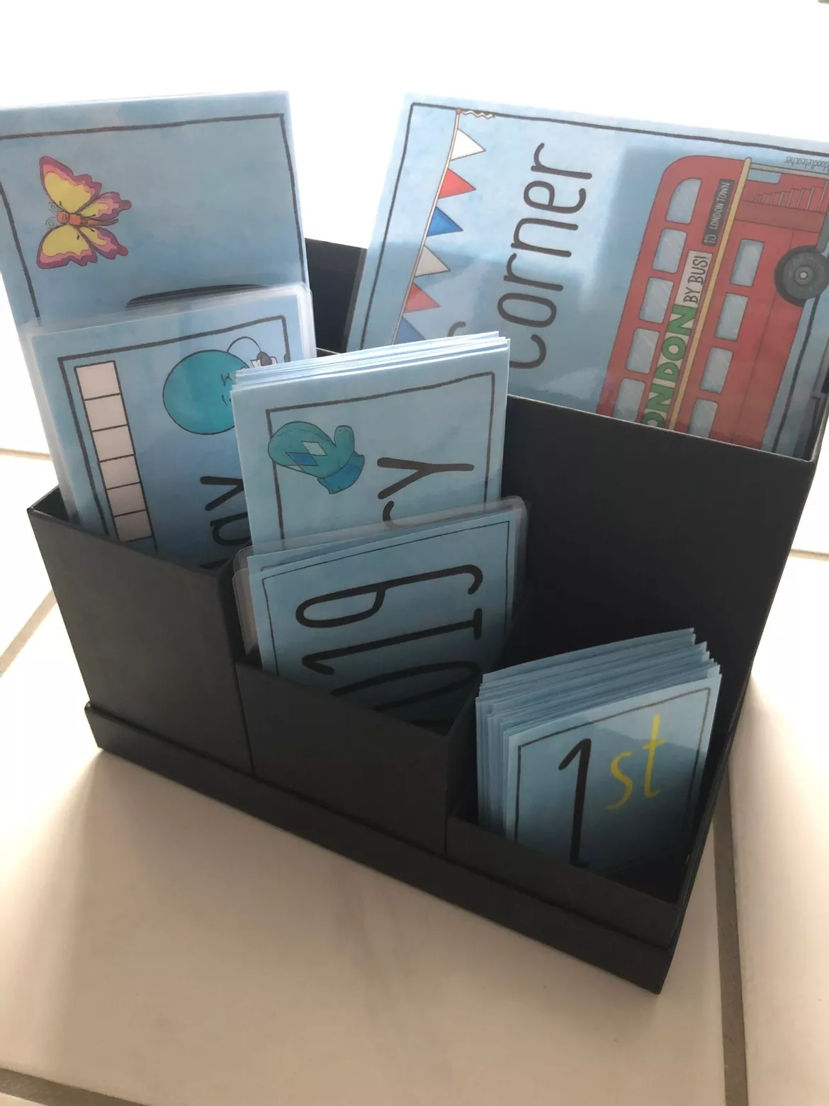 Bild in der Beschreibung des Unterrichtsmaterials 200 Cards for English Lessons - Date, weather, subjects & more von Doodleteacher #2