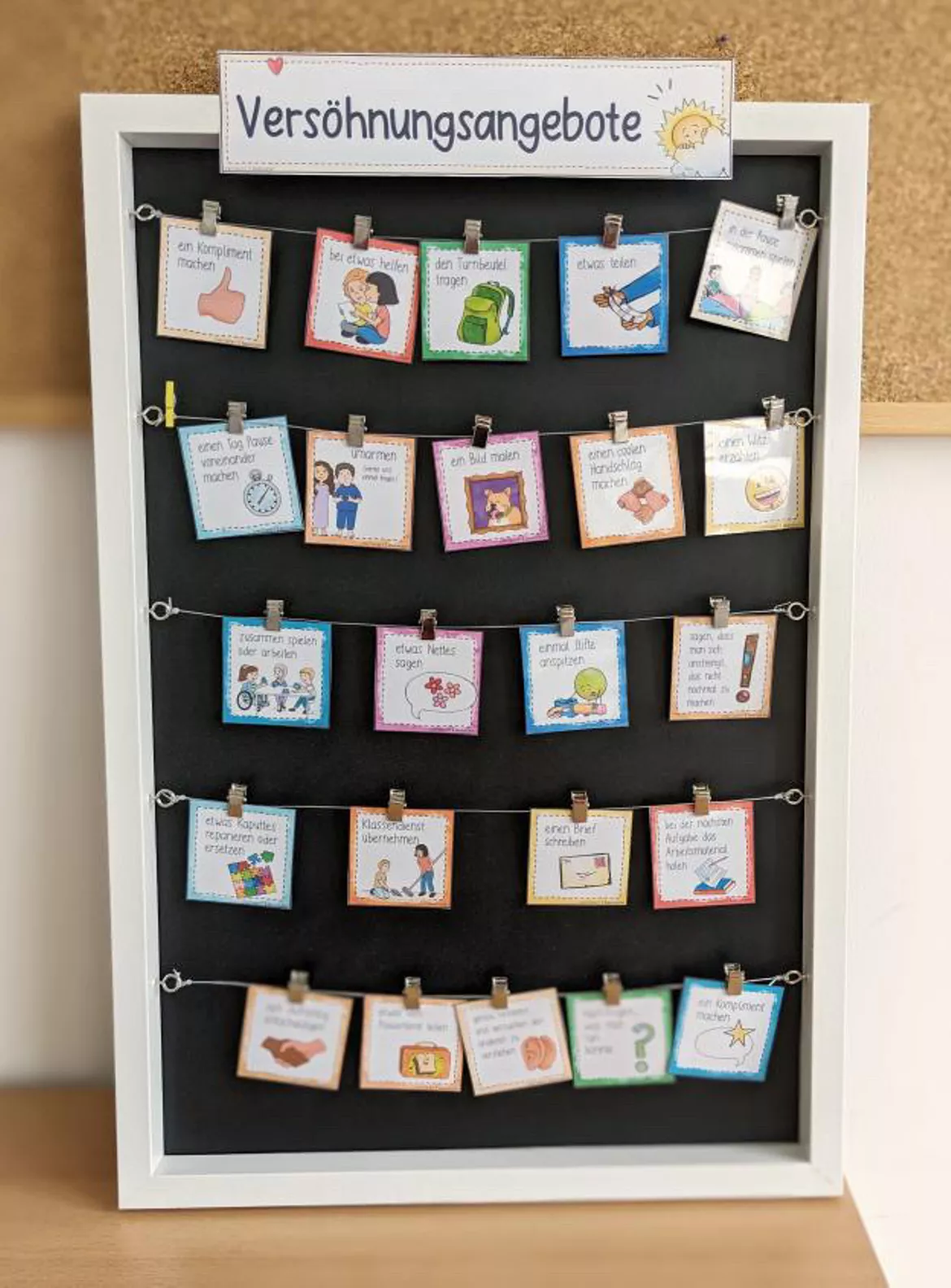 Bild in der Beschreibung des Unterrichtsmaterials Angebote zur Versöhnung & Wiedergutmachungen Streit - Freunde / Konfliktlösung Unterrichtsstörungen Konflikte von Doodleteacher #3
