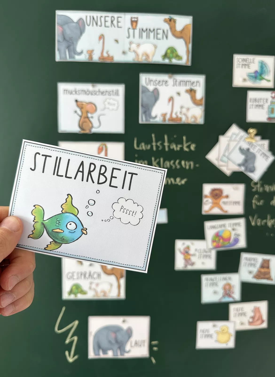 Bild in der Beschreibung des Unterrichtsmaterials Lautstärke - Unsere Stimmen - (Classroom Management) Aufmerksamkeit / Ruhe von Doodleteacher #4