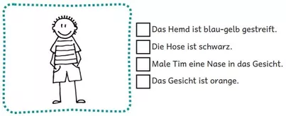 Bild in der Beschreibung des Unterrichtsmaterials Lese-Mal-Blätter für die 1. Klasse und 2. Klasse von abc shop #1