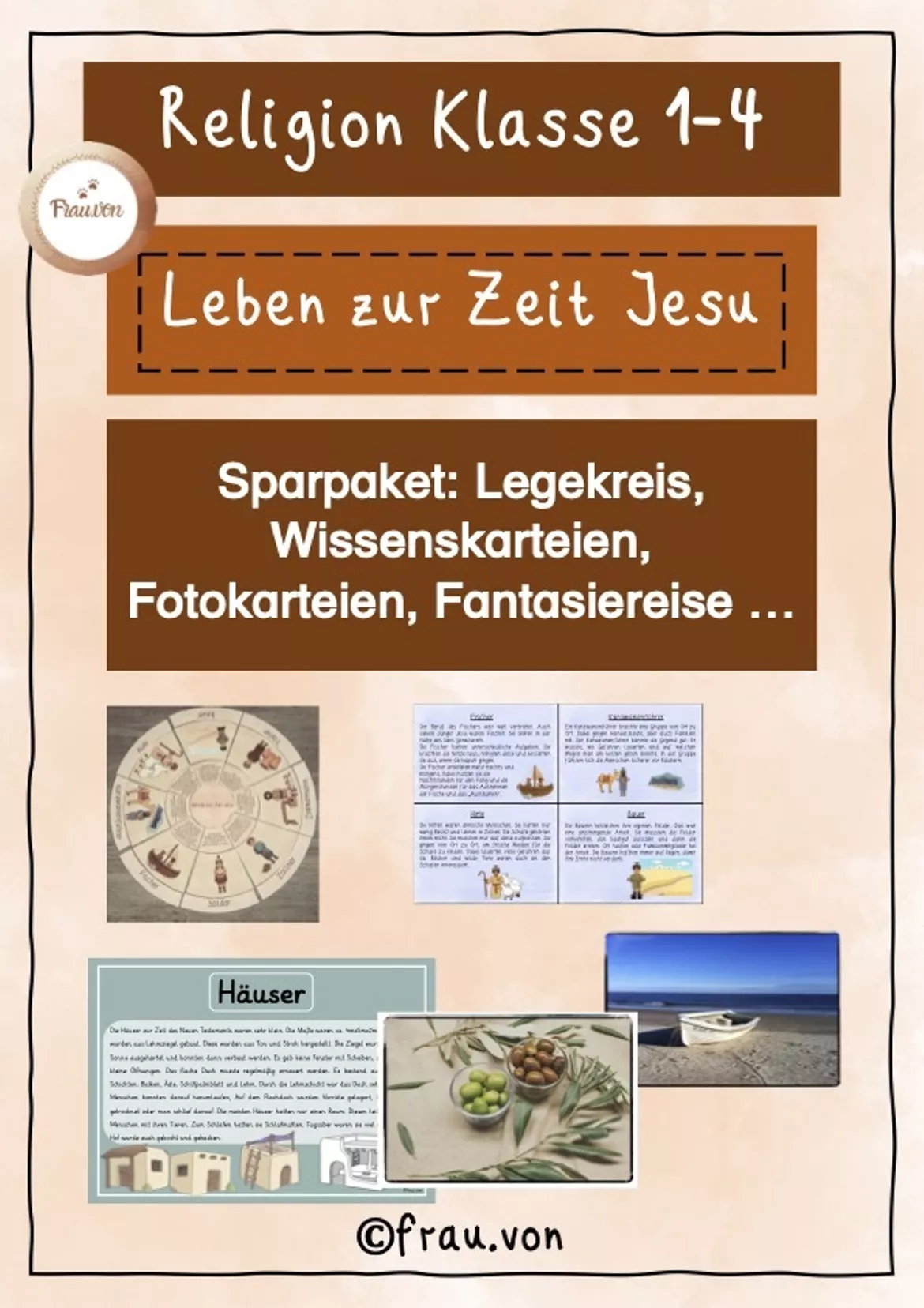 Bild in der Beschreibung des Unterrichtsmaterials Legekreis Essen zur Zeit Jesu von frau.von #1