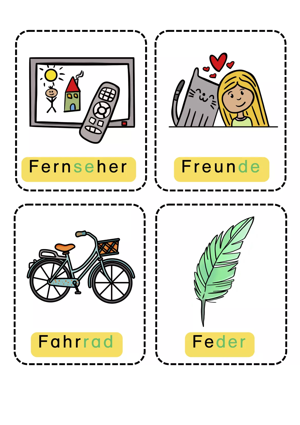 Bild in der Beschreibung des Unterrichtsmaterials Buchstabenheft F Klasse 1, DaZ, Buchstaben, Arbeitsblätter Buchstabeneinführung von LernTagebuch #2