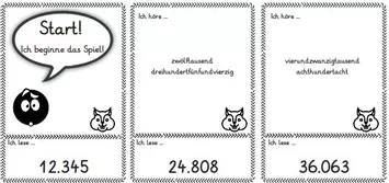 Bild in der Beschreibung des Unterrichtsmaterials 4 Leseketten: Ich habe … Wer hat … (Zr 10.000, 100.000, 1.000.000) von abc shop #1