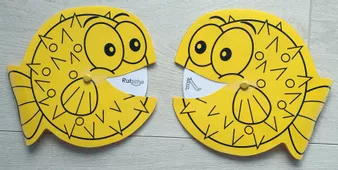 Bild in der Beschreibung des Unterrichtsmaterials Lesekugelfisch "Sch sch" - Wörter (DR) farbig und schwarz-weiß von smilematerial #2