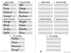 Bild in der Beschreibung des Unterrichtsmaterials Wochenpläne für tägliche Abschreibübungen auf der Lautebene von abc shop #2