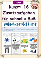 Bild in der Beschreibung des Unterrichtsmaterials AB Kunst - 13 neue Aufgaben für schnelle SuS von Zourie #2