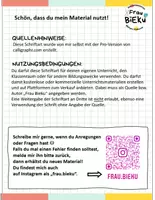Vorschau - selbst erstellte Schriftarten - Biekucation Schriftart für den Bildungsbereich - Seite 1