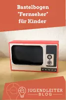 Vorschau - Mal- und Bastelvorlagen - Bastelbogen "Fernseher" für Kinder - Deckblatt